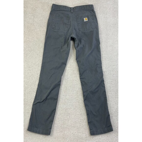 Carhartt Rugged Flex Slim Fit Pants Canvas Tapered Men's 30x31 Gray 102821 - Picture 3 of 11
